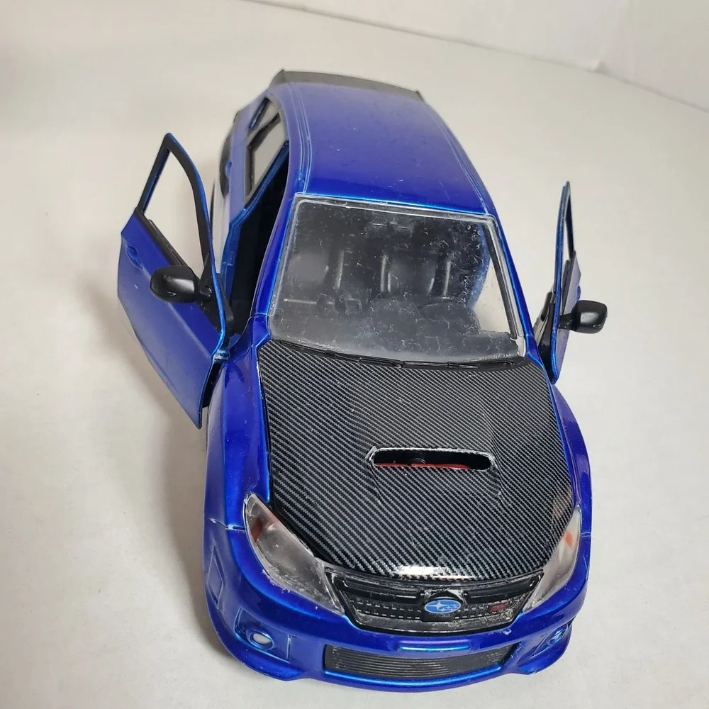 Joda Toys 1:24 Scale 2012 Subaru Impreza‎ WRX STI Blue Silver Die-Cast Model Car